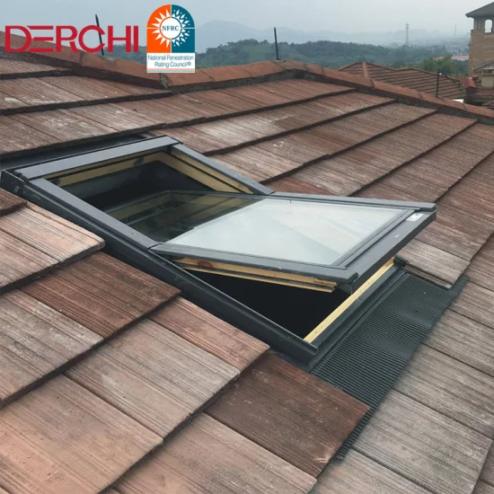 窓屋根窓天窓磁気スクリーン設計アルミニウム強化ガラスアルミニウム合金新しいカスタマイズされたスイングカスタマイズされたサイズ